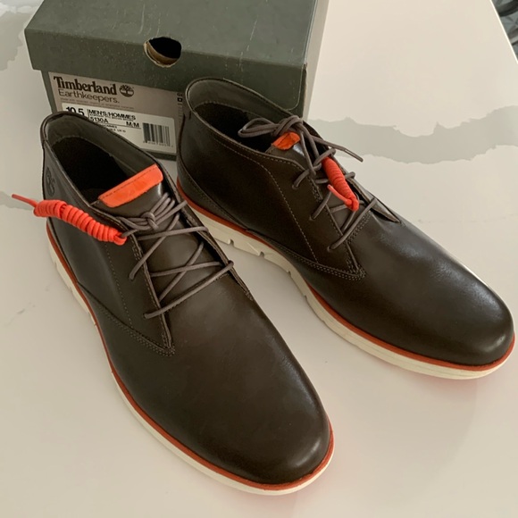 Mens Timberland Ekbradst PTC brown Leather Lace Up Boots - Picture 2 of 9